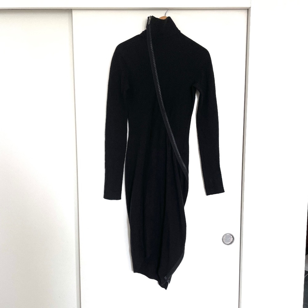 Haider Ackermann sexy fitted wool dress